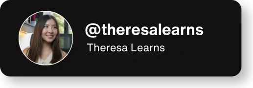 @theresalearns — Theresa Learns
